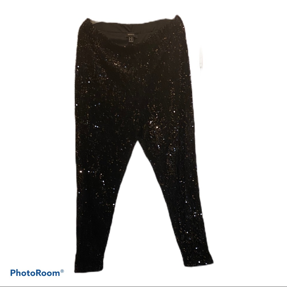 Forever 21 Black sequin leggings